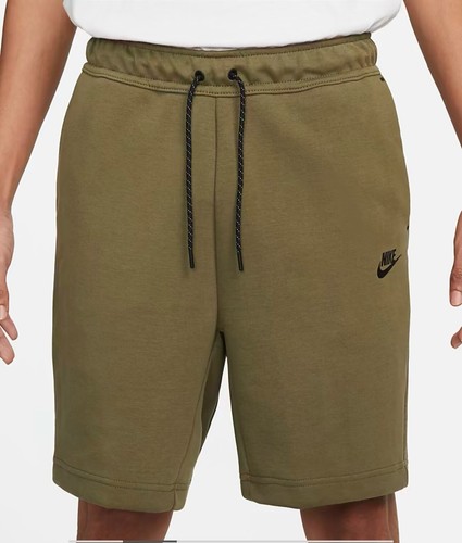 Nike Sportswear Men's Tech fleece shorts Green Olive Black Size Large CU4503-222 | eBay