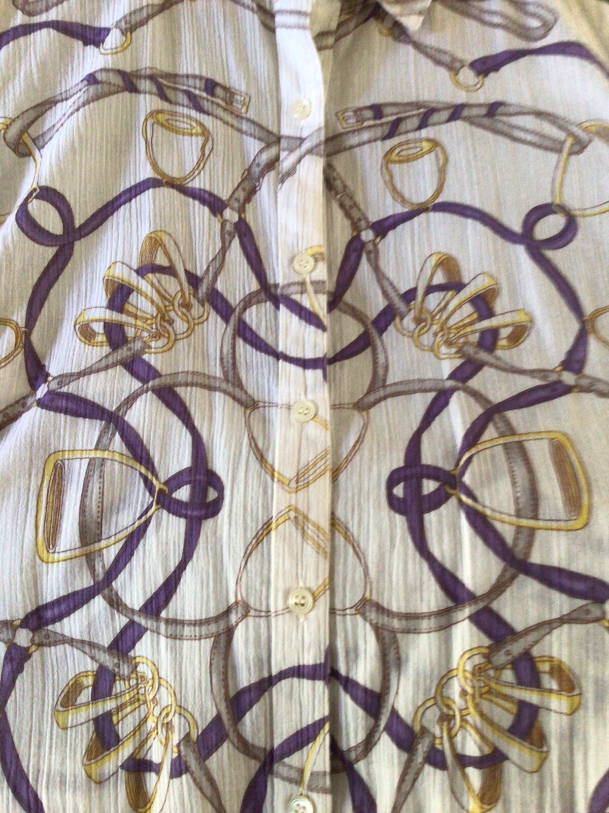 J. McLaughlin Equestrian Button Blouse - Women Si… - image 9