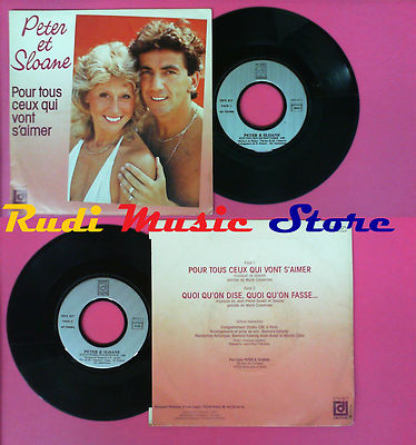 LP 45 7'' PETER ET SLOANE Pour tous ceux qui vont s'aimer Qui qu'on no cd mc dvd