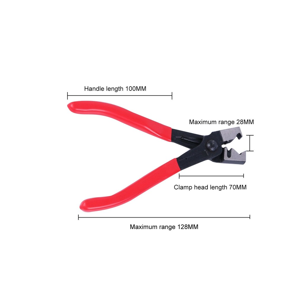 Sinyiol Hose Clamp Pliers - Clic-R Type Tool For Removing & Installing Ring/Flat-Band Hose Clamps - 7.1 Inch Auto Repair Pliers