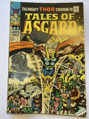 TALES OF ASGARD #1 Thor Jack Kirby Marvel Comics 1968 FN+ - Afbeelding 1 van 7