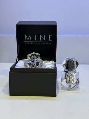Mine Luxury Nail Lacquer Set - 21K Gold Lacquer & Crystal Base Coat with Box
