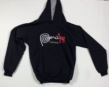 Peru Hoodie Kids Size Small Black Sweatshirt Colorful Llama Peruvian Logo