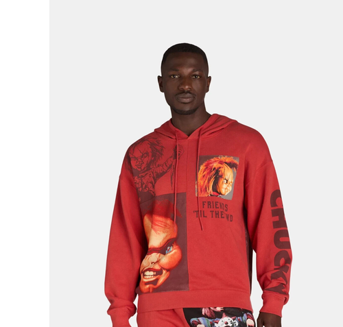 Chucky Child's MEN SIZE 3XL 54-56 Play Pullover Hoodie Hooded Sweatshirt NWT - Picture 3 of 7