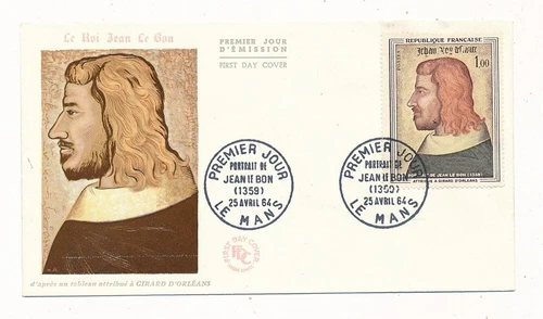D402549 France FDC Famous People King Jean Le Bon