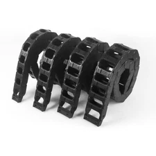 1M Length Black Nylon Interior Opening Type Cable Drag Chain Wire Carrier for 3D