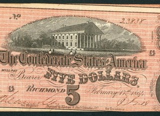 $5 1864 Confederate States of America PAPER CURRENCY AUCTIONS