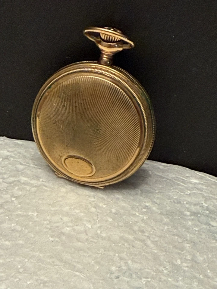 Reloj Bolsillo Omega 1907 Lleno de Oro No Funciona 47 Foto 3 de 4