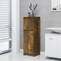 Badezimmerschrank RäUchereiche 30X30X95 Cm Holzwerkstoff Hochschrank