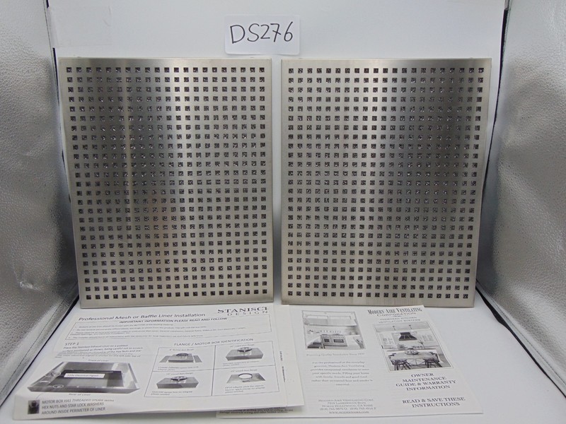 New Stanisci Designs Baffle Filter Stainless For Range Hood 13 3/4" x 11"
