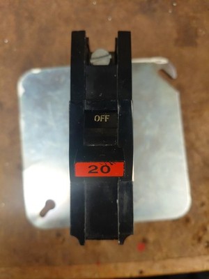 Federal Pacific Electric, FPE, Single Pole 20 Amp Breaker, Type NA