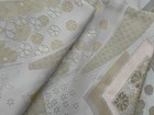 Luxury Japanese Kimono Fabric Fukuro Obi, Chrysanthemum pattern Rokkaku pattern  — photo 6