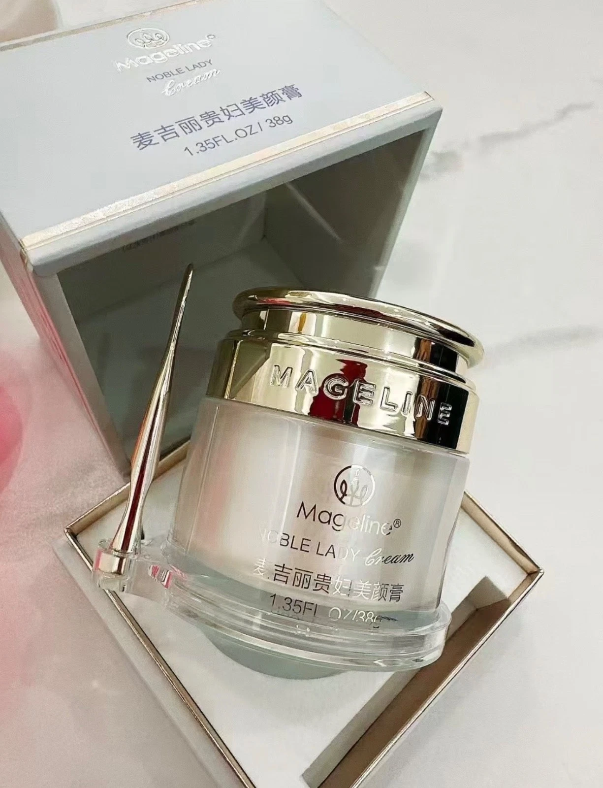 Mageline NOBLE LADY CREAM 38g Anti-aging Brightening Cream麦吉丽贵妇美颜膏
Opens in a new window or tab
