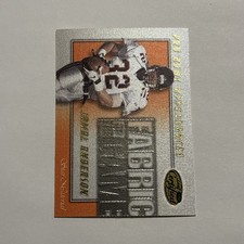 Jamal Anderson 2000 Leaf Certified Fabric of the Game Insert #FG14 Falcons /750