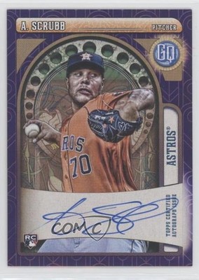 2021 Topps Gypsy Queen Indigo 43/150 Andre Scrubb #GQA-AS Rookie Auto RC 0rf