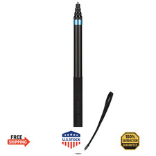118"/3m, 9.8ft Extended Super Long Invisible Carbon Fiber Selfie Stick for Insta