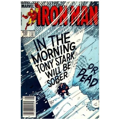 Iron Man #182 Newsstand - 1968 series Marvel comics VF [g}