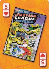 DC Comics Justice League of America #5 Playing Card The Flash Back Art