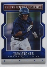 2014 Panini Elite Extra Edition Status Blue Die-Cut /100 Troy Stokes Jr #78 0q3
