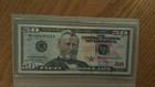 2013 PRINTING ERROR RED SMEAR BLEED ON FACE OF FEDERAL RESERVE  50 DOLLAR NOTE  — photo 5