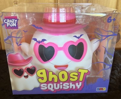 NEW! RMS Crazy Fun Ghost Squishy Pink Sunglasses Halloween Sensory/Stress Toy  