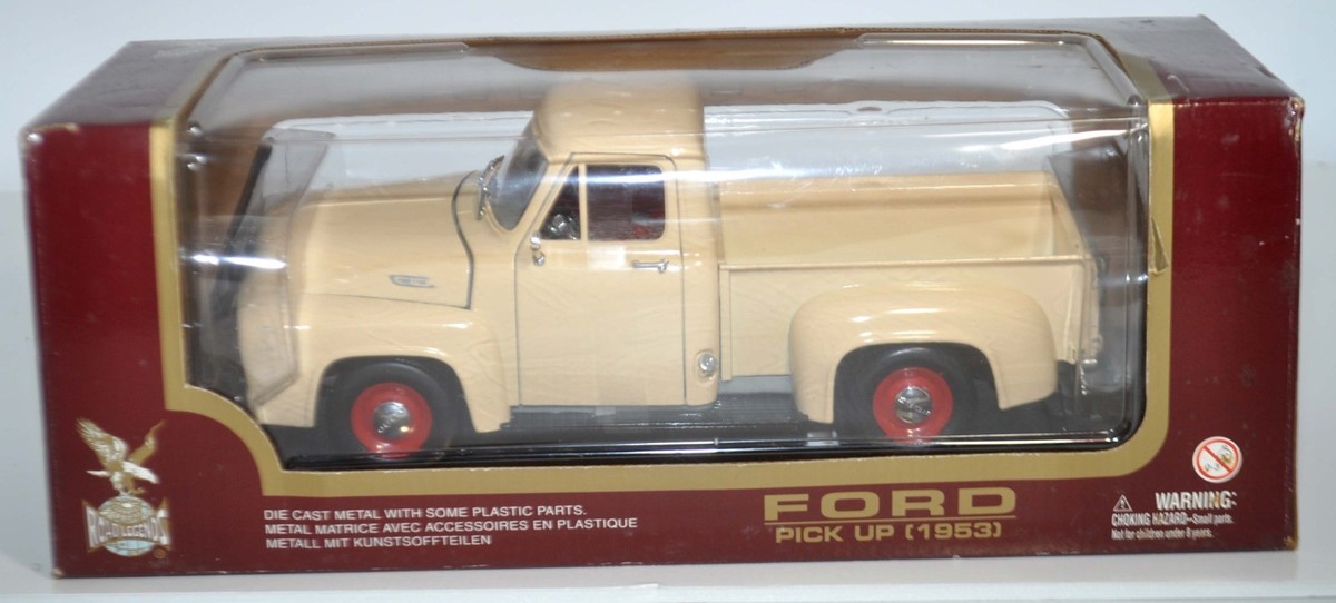 Road Signature 1953 Ford F-100 Pickup Truck Beige 1/18 Diecast Car