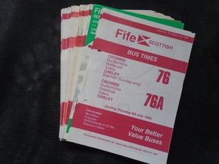 Fife Scottish: about fifty five leaflets various dates July to December 1989