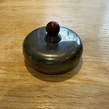 Scatola bomboniera Puiforcat con coperchio, Francia c.1930, placcata argento, Art Decò