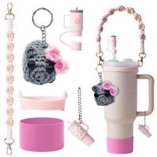 Water Bottle Charms  Plushy Charm Toy, Cute, Pink, Kawaii, Hamster Toy, Wate...