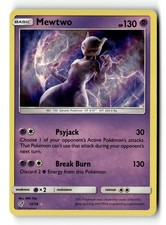 Pokemon Card Mewtwo Holo LP Detective Pikachu 12/18