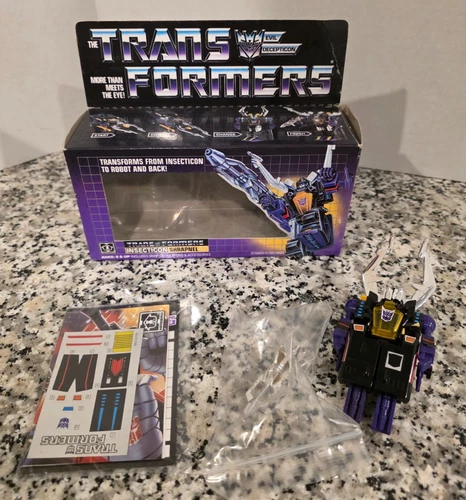 Shrapnel G1 1985 TRANSFORMERS Vintage Original 100% COMPLETE Box Unused Decals