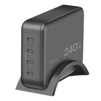 USB-C LadegeräT 4 Port Pd 3.1 Schnelllader Gan 240W Netzteil Ladestation
