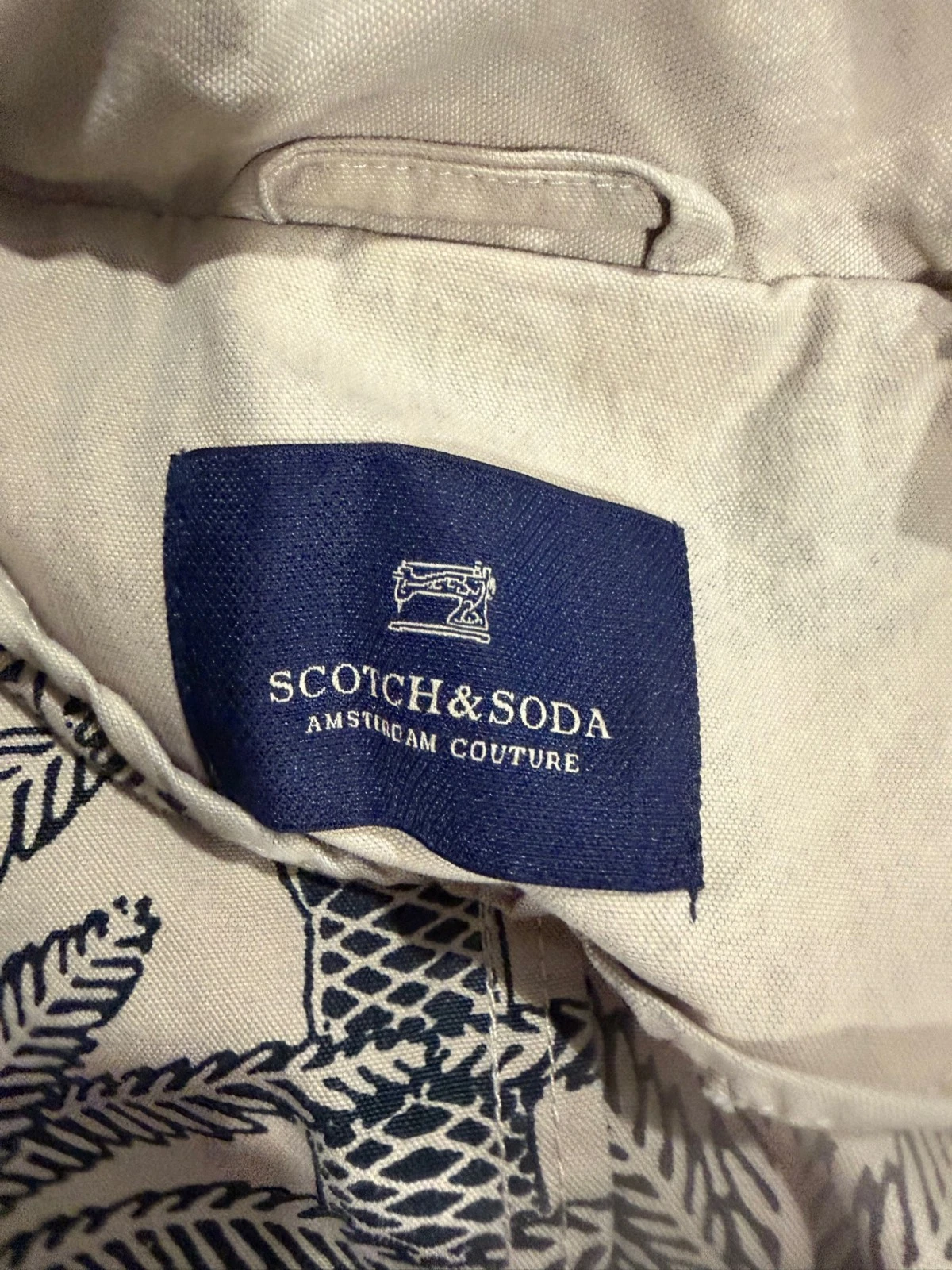 Scotch & Soda Amsterdam Couture Field Jacket Men S Beige Packaway Hood 130653 - product detail image 8