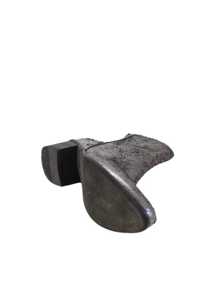 Dolce Vita Mujer Cremallera Trasera Tacón Medio Botines Plateado Negro Talla 8.5 Foto 4 de 4