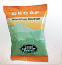 GREEN MOUNTAIN DECAF 5161 COFFEE - VERMONT FLAVOR-FRACTION PACKS-50 COUNT NEW