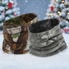 Polar Fleece Neck Warmer - Windproof Winter Cold Weather Face Mask For Men Women