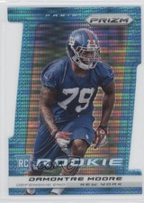 2013 Panini Prizm Rookie Light Blue Pulsar Die-Cut 2/15 Damontre Moore #220 0a1