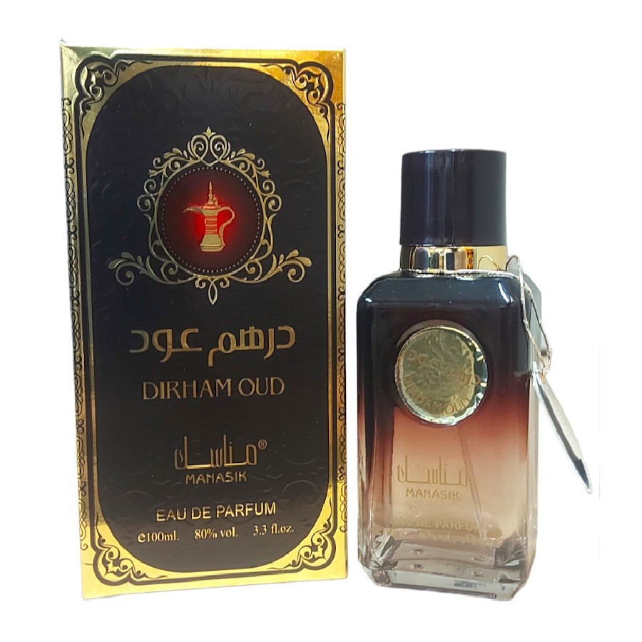Dirham OUD Black Men's Perfume Eau De Toilette Men's Fragrance Aftershave 100ml
