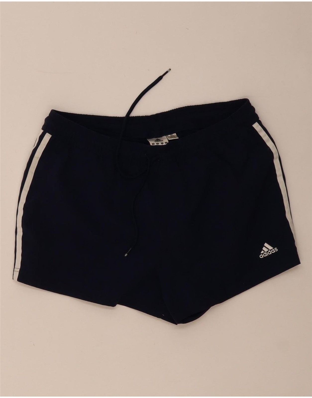 ADIDAS Womens Sport Shorts Medium  Navy Blue Polyester BG07