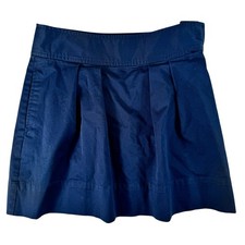 Vineyard Vines Navy Blue Pleated Front A-Line Mini Skirt Women's Size 0