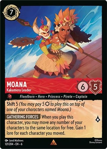 Moana Kakamora Leader Non-Foil Disney Lorcana 121/204 Azurite Sea