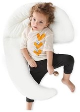 Curve Long Toddler Kids Body Pillow Large Moon Body Pillow wash Bag Included