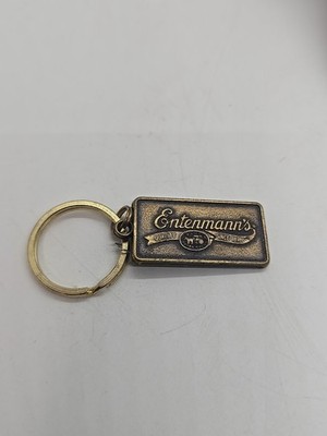 VINTAGE ENTENMANN'S KEY FOB RING BAKING BRASS COLOR BAKERY