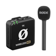 Rode Wireless ME TX Transmitter with Interview GO Handheld Adapter - Black