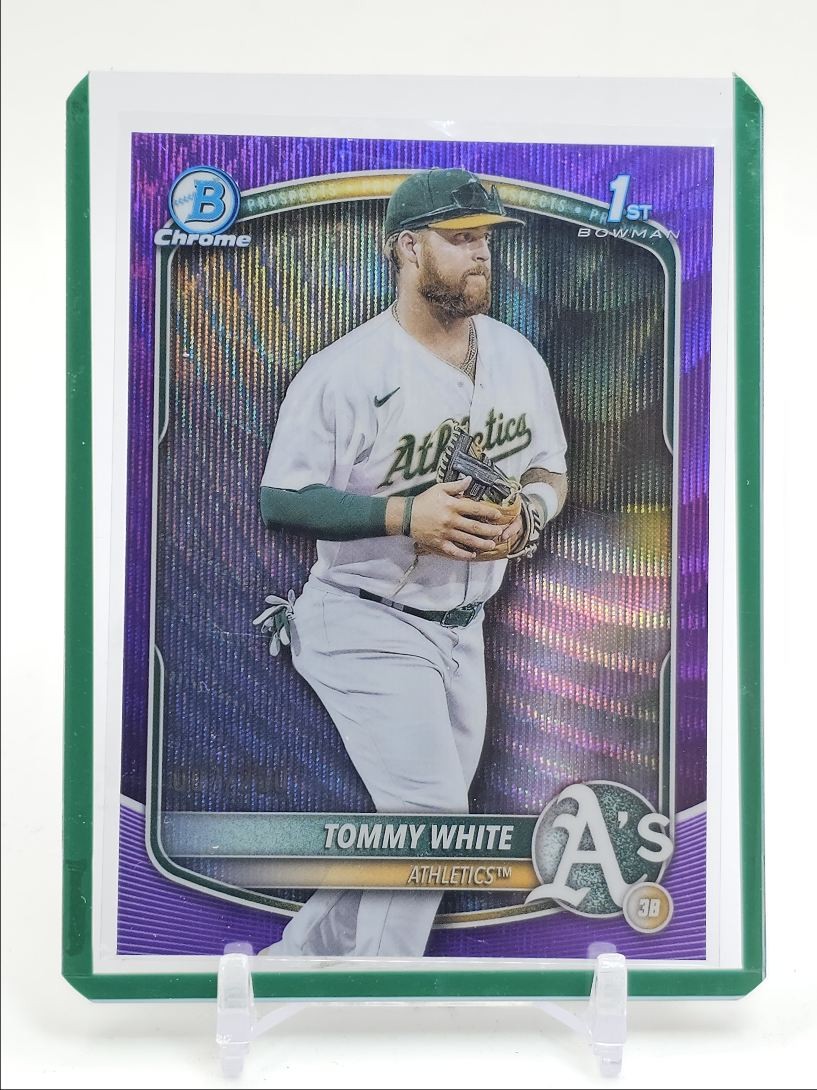 TOMMY WHITE 2025 BOWMAN CHROME 1ST PURPLE WAVE ATHLETICS /250 Q4060