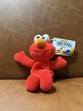 Vintage 1997 Tyco Sesame Street Beans ELMO Plush Toy New With Tags NWT