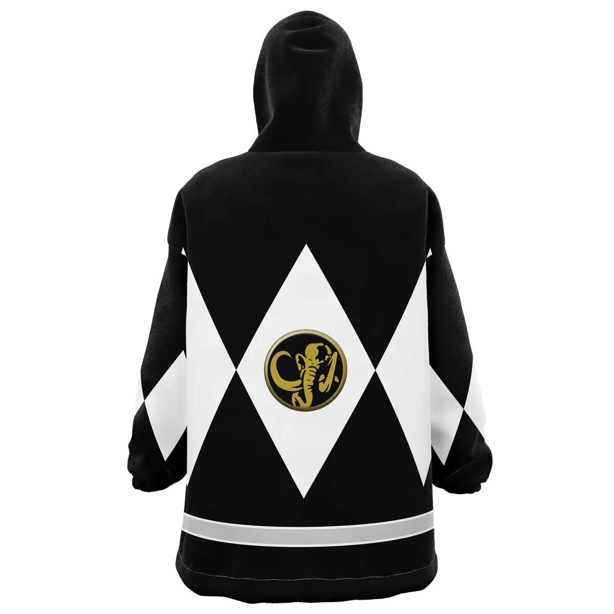 Black Power Oversized Blanket Hoodie, Cozy Wearable Throw Blanket