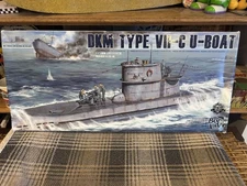 WWII Germany 1/35 Border BS-001 DKM Type VII-C U-Boat Model Ship New Open Box