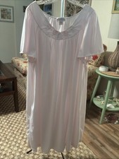 VINTAGE Shadowline Women s Nightgown Embroidery Soft Nylon Sleepwear Sz 3X PINKS