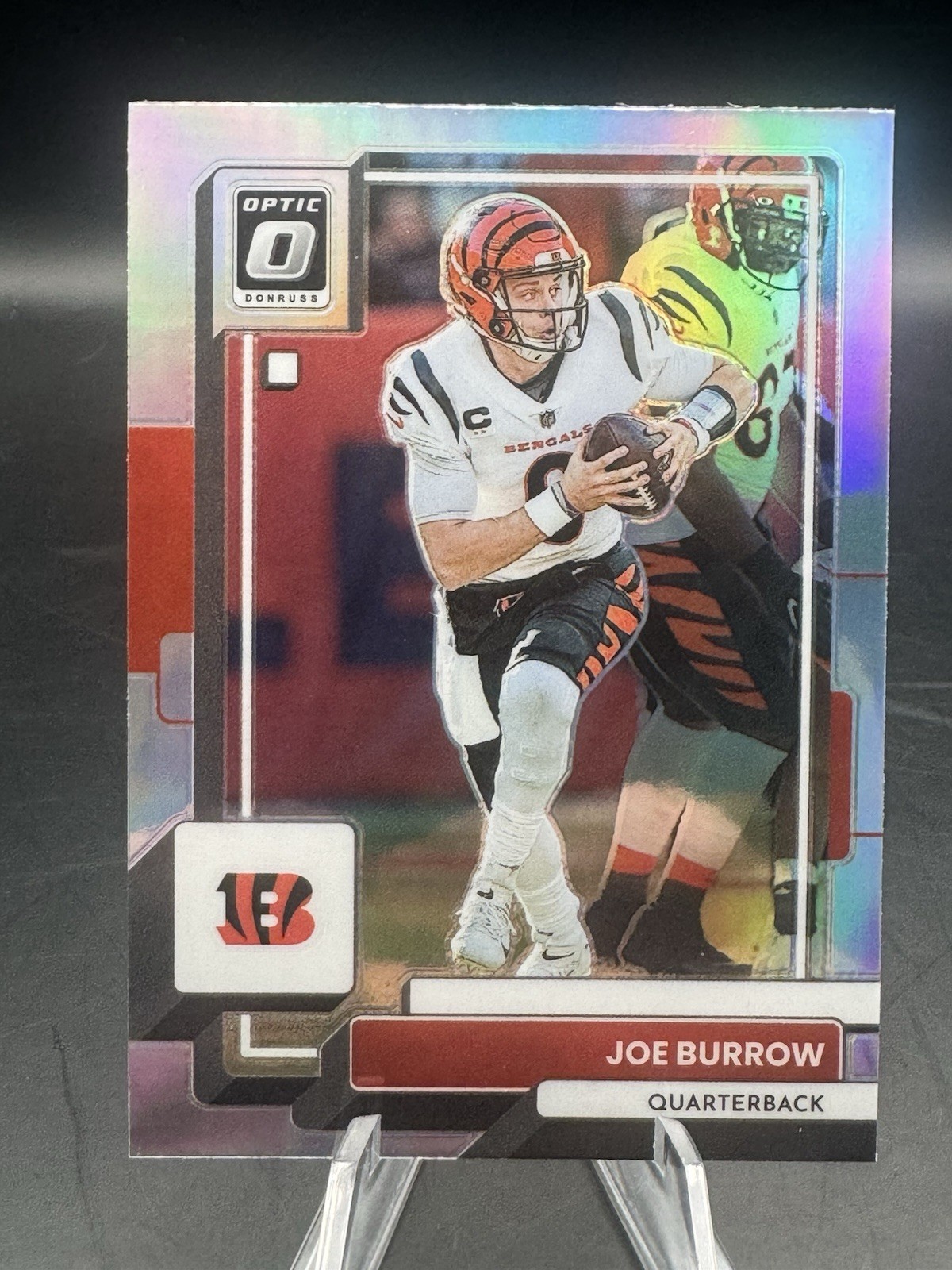 2022 Donruss Optic Joe Burrow Holo Silver Prizm #39 Cincinnati Bengals